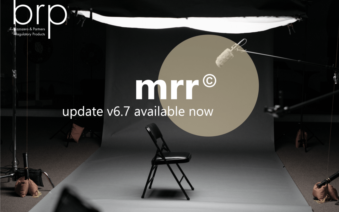mrr© – New version of the regulatory library (version 6.7)