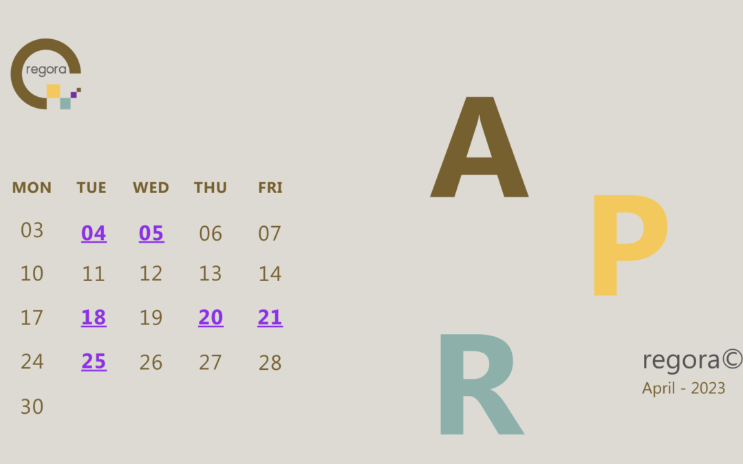 April 2023 – Training Calendar