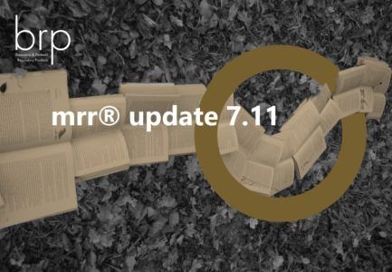 New version released mrr® – Version 7.11